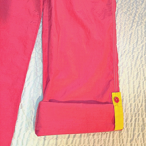 🗺️ Lands' End Girl's Playful Pants Roll up, Side Strap to convert to Capris EUC - Picture 2 of 12